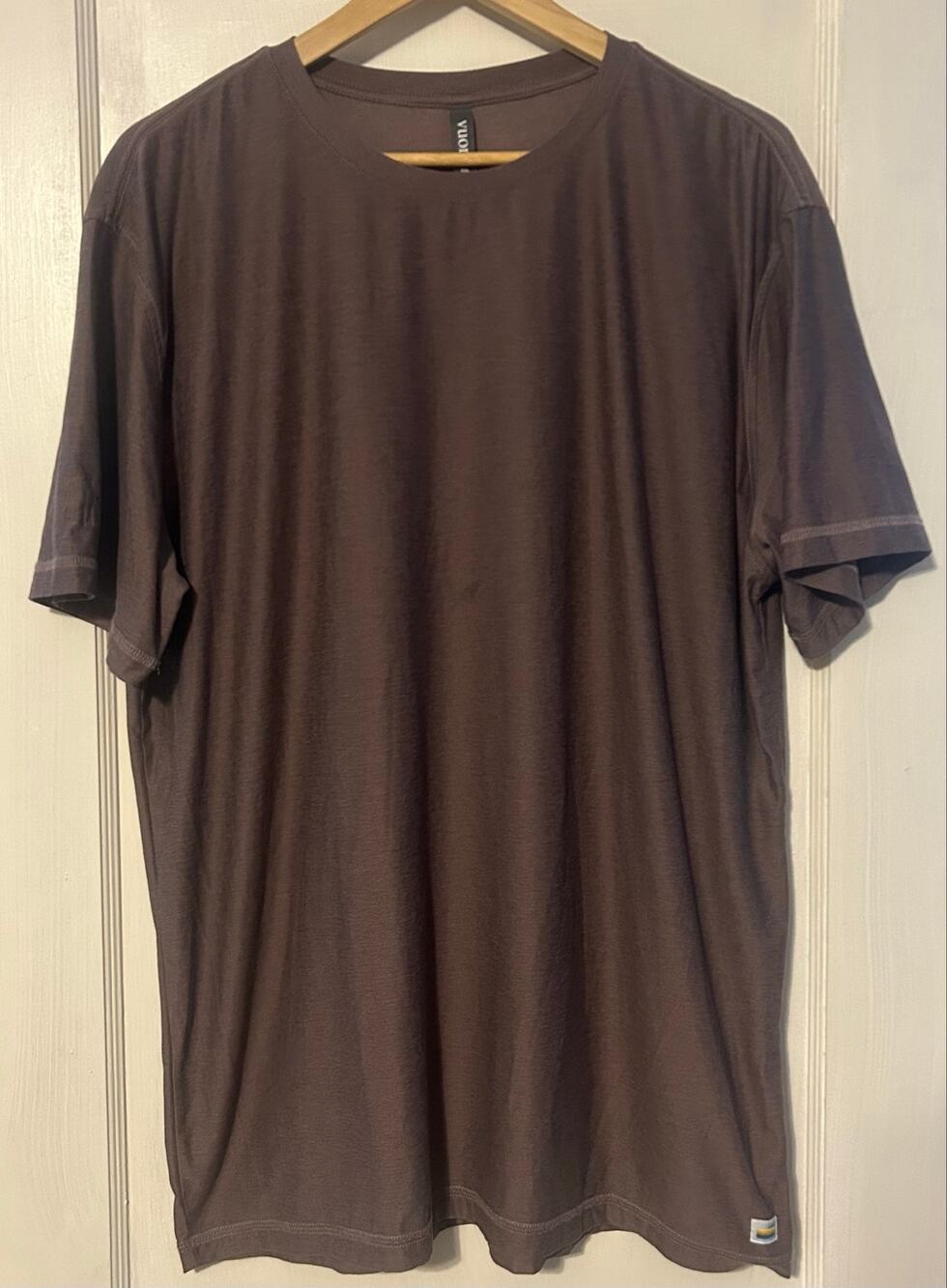 Vuori Men T Shirt Dark Brown Crew Neck Short Sleeve Pullover Outdoor Casual XXL